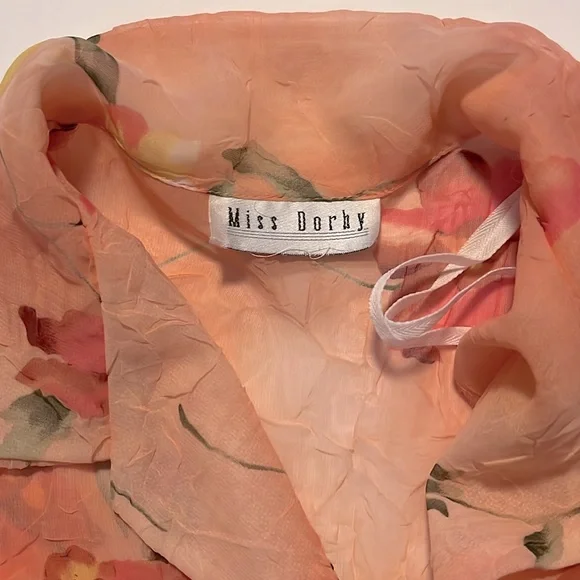 Vintage Y2K Floral Crinkle 2 Piece Dress Set - Picture 15 of 15